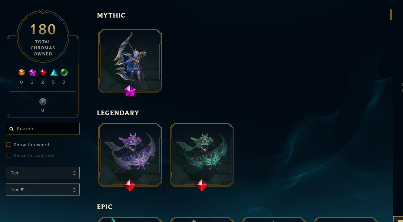 lol account 257 skin and smurf from dimond to gold