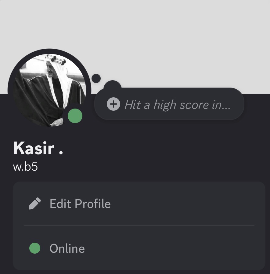 يوزر w.b5 ديسكورد شبه ثلاثي
