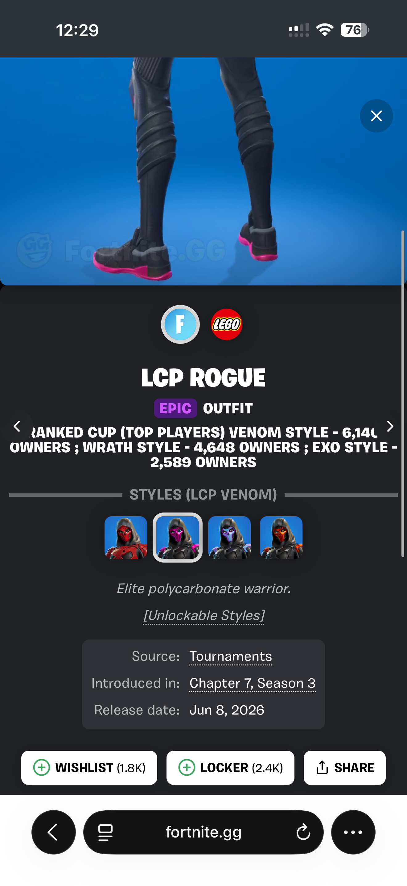 حساب سكلتون بنفسجي ونوادر معه حفل ملكي وبطولات وسكن LCP Rogue مافيه الا2589 حساب عندهم النسخة 🔥🔥